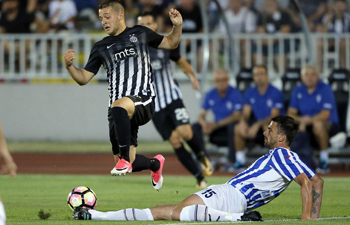 UEFA Champions League qualifying football match: Partizan vs. Buducnost