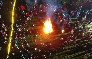 People enjoy torch festival in southwest China's Sichuan