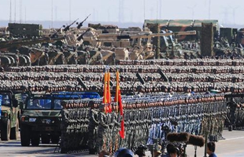 Military parade held to mark PLA 90th birthday