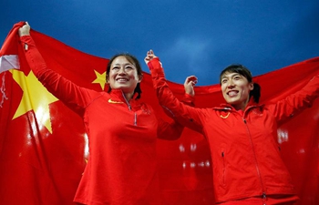 China takes 2 medals at London worlds javelin throw event