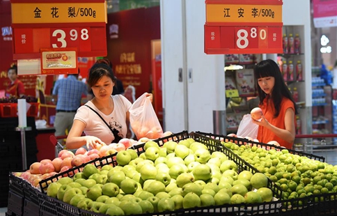 China's consumer inflation up 1.4 pct in July
