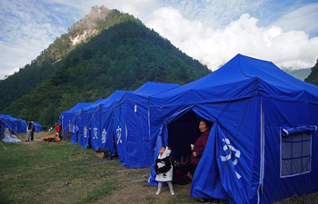 Quake-affected people start lives in tents in China's Sichuan