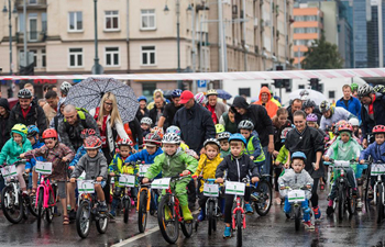 Velomarathon Vilnius cycling race starts in Lithuania