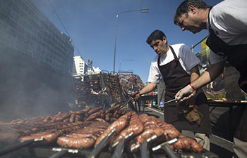 Barbecue contest held in Buenos Aires, Argentina
