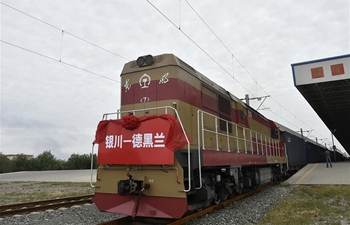 Chinese int'l freight train leaves Yinchuan for Tehran
