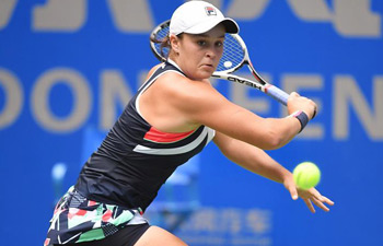 In pics: singles quarterfinal at WTA Wuhan Open
