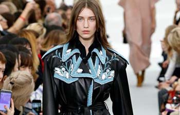 Creation of Celine staged at fashion week in France