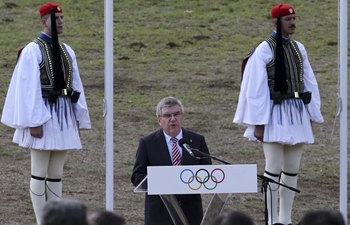 Flame lighting ceremony for PyeongChang Winter Olympics held in Greece