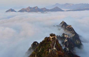 Cloud scenery of Jiankou Great Wall in Beijing