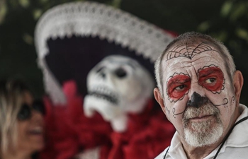 People participates in "Day of the Dead Feast" in Sao Paulo, Brazil
