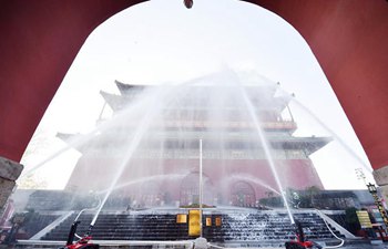 Fire drill held in Dongcheng District of Beijing