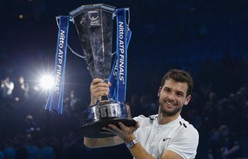 Dimitrov beats Goffin to win ATP Finals champion