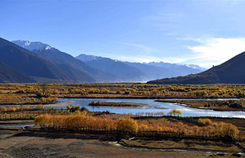Early winter scenery of Nyingchi, China's Tibet
