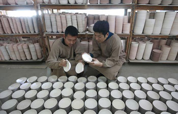 Workshop of Ru porcelain manufacturer in China's Henan