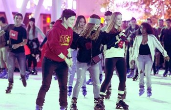 People skate at LA Kings Holiday Ice