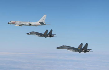 Chinese air force conducts patrol exercise