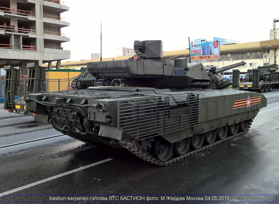 俄罗斯陆军最新列装的新一代主战坦克T-14“阿尔玛塔”