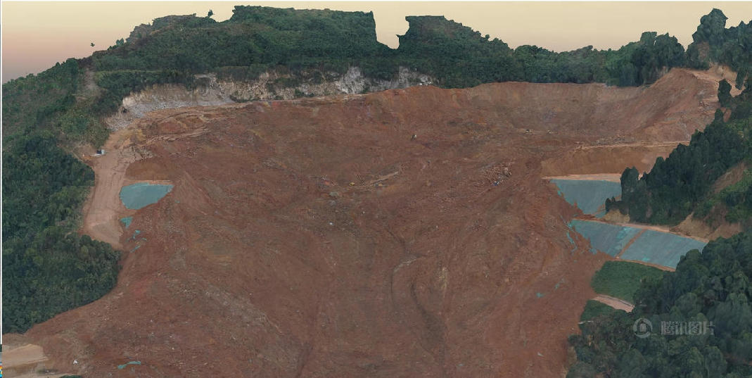 国家测绘局绘制深圳滑坡实景三维模型 