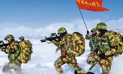 新疆博尔塔拉蒙古自治州公安边防支队边境练兵