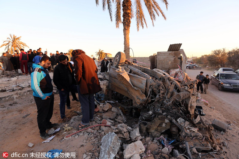 美国空袭利比亚境内伊斯兰国训练营 40人死