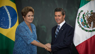 Mexican, Brazilian presidents sign bilateral agreements in Mexico