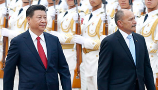 President Xi, New Zealand leader meet in Beijing