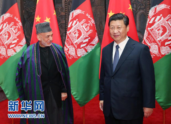 5月19日，国家主席习近平在上海会见阿富汗总统卡尔扎伊。“中国都是阿富汗可以信赖的朋友”