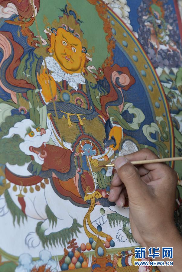 （西藏50年）（3）唐卡画中有神韵