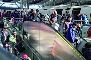 本周每天超50万人返京 铁路加开多趟列车 图