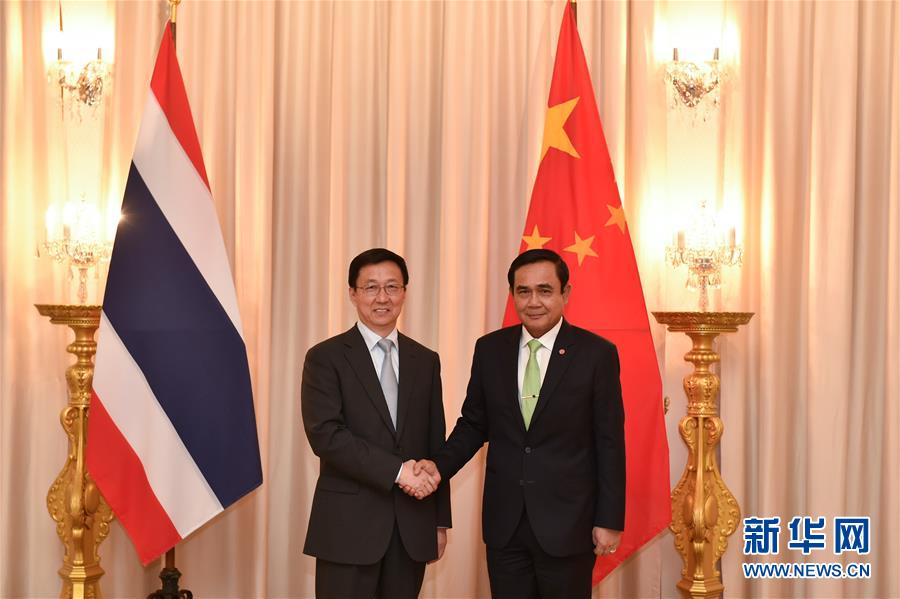 （XHDW）泰国总理巴育会见韩正