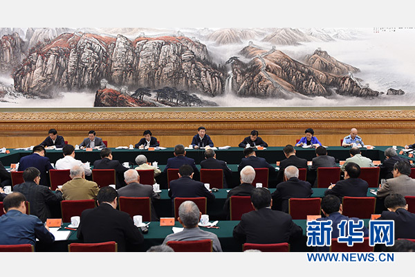 5月17日，中共中央总书记、国家主席、中央军委主席习近平在北京主持召开哲学社会科学工作座谈会并发表重要讲话。 新华社记者谢环驰摄