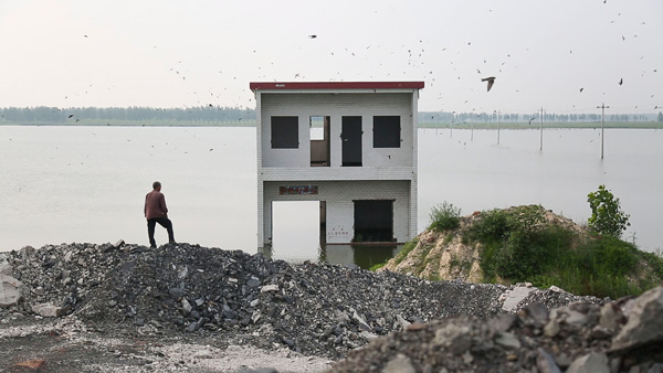 淮南市煤礦開採過度 村落竟塌陷成湖泊！ | 文章內置圖片