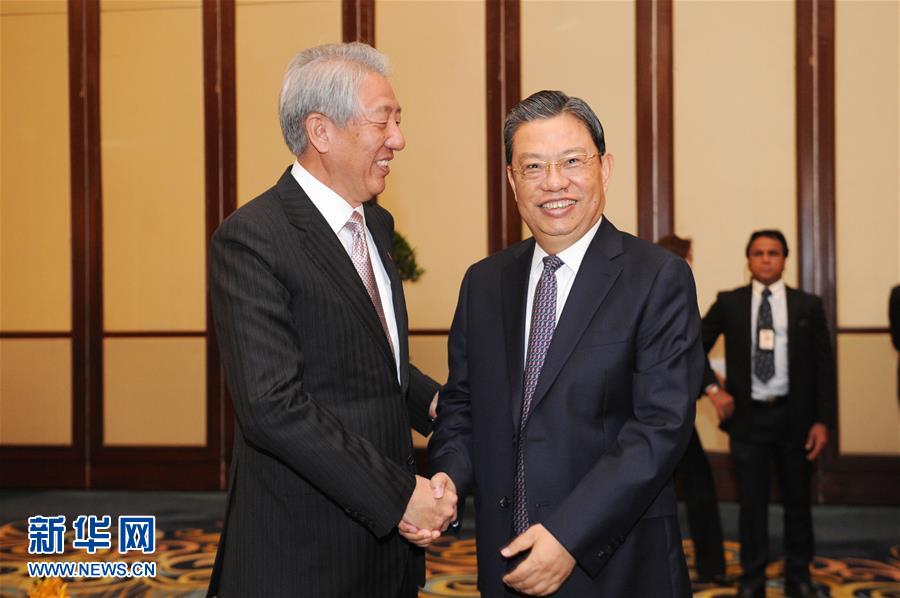 （XHDW）赵乐际会见新加坡副总理兼国家安全统筹部长张志贤