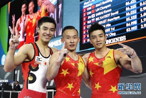 （体育）（5）体操——世锦赛：肖若腾获男子全能冠军