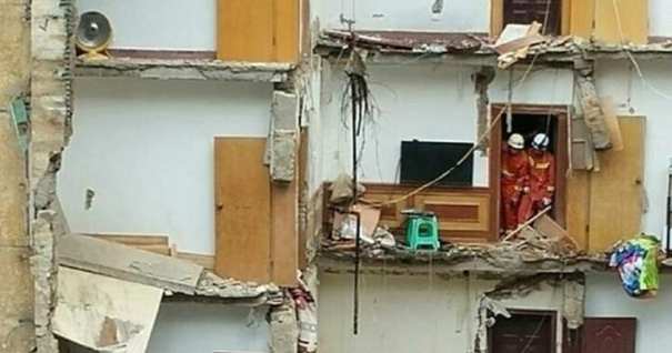 贵州遵义9层居民楼发生垮塌