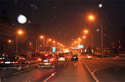 北京迎来降雪 预计雾霾天气将有改善