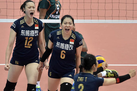 女排亚锦赛:中国胜印度