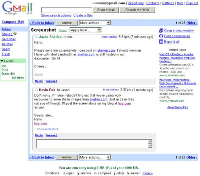 Gmail Is 10 Years Old Today