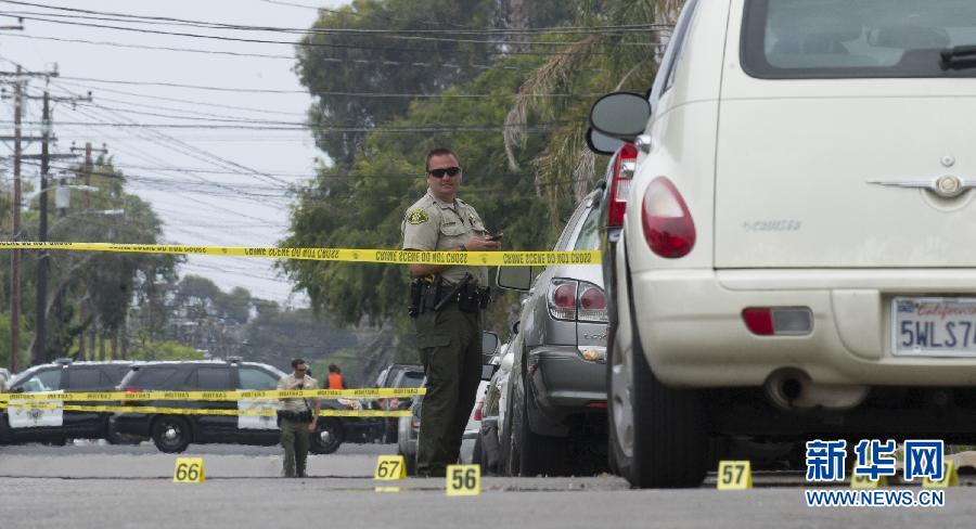 （国际）（7）美国南加州圣巴巴拉县发生枪击事件7死7伤 