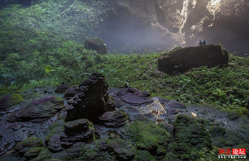 揭最大洞穴 内生雨林河道