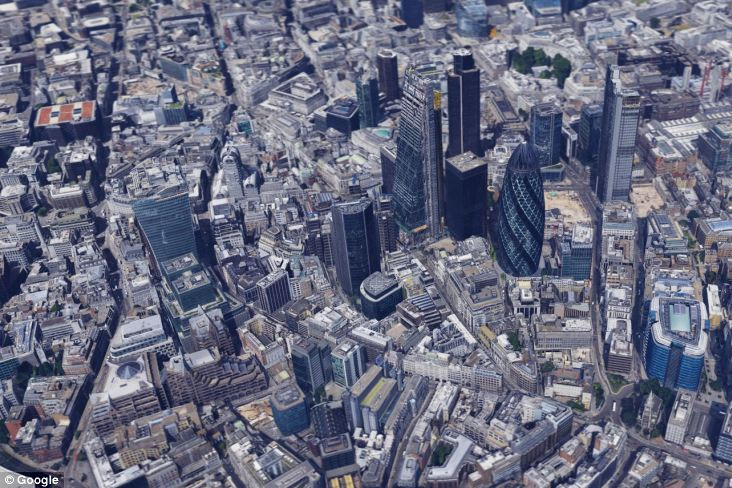 英国伦敦谷歌地图使用3D技术 重现首都风光(组