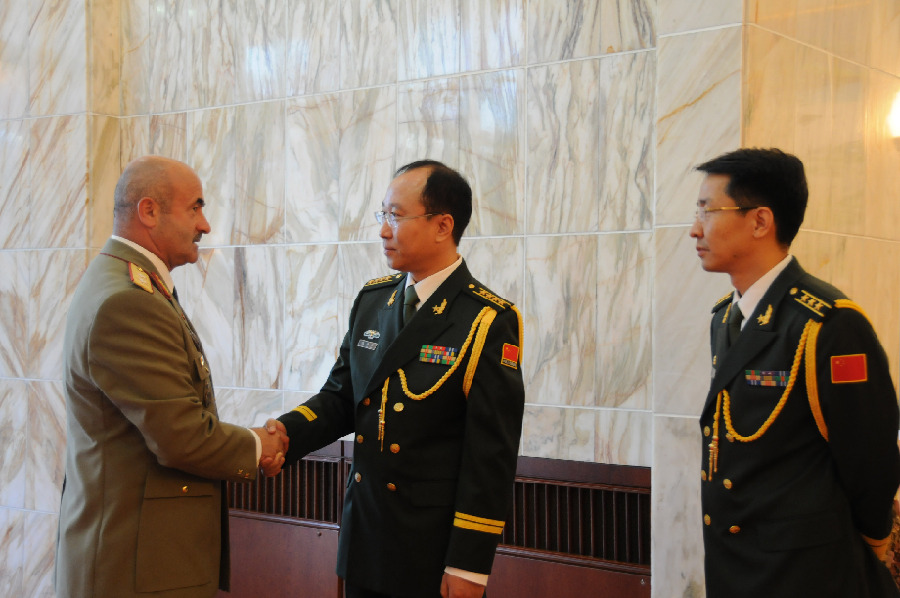 中国驻罗马尼亚大使馆举行八一建军节招待会