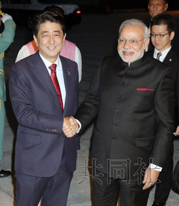 印度总理抵日本访问安倍专赴京都设宴欲显亲密