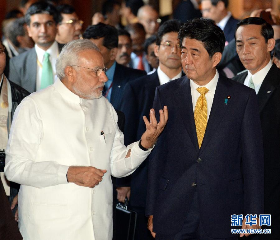 （XHDW）（2）日本首相安倍晋三陪同印度总理莫迪参观京都东寺