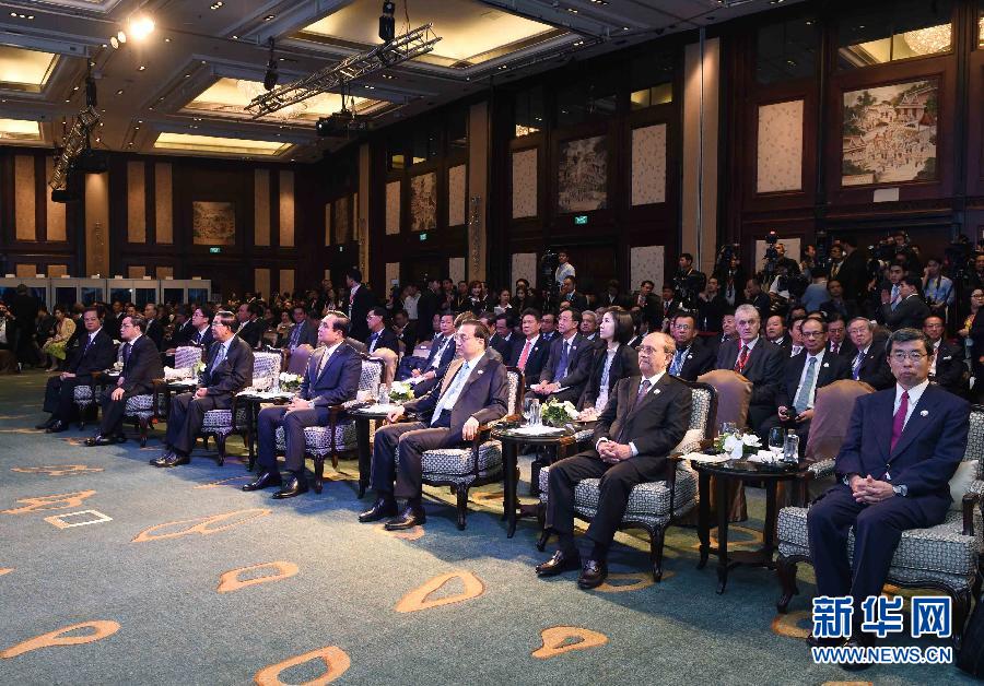 12月20日，中国国务院总理李克强在曼谷出席大湄公河次区域经济合作领导人第五次会议。 新华社记者饶爱民摄 
