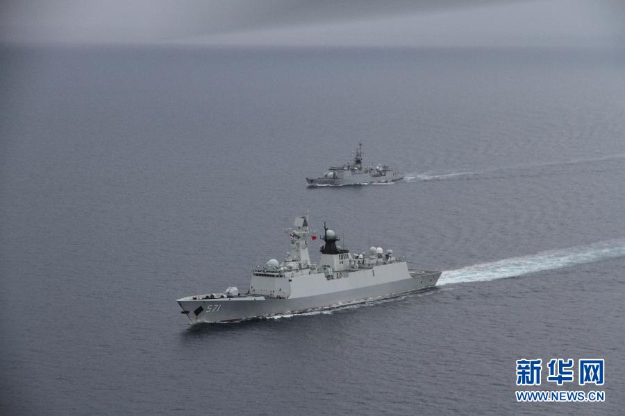 （国际）（4）中国海军第十八批护航编队与法国海军联合演练