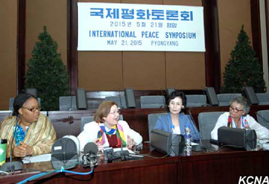 国际女性活动家在平壤出席讨论会谈男女平等