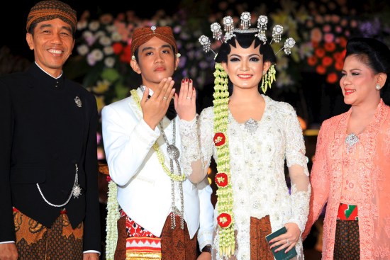 印尼总统长子大婚新婚妻子曾摘选美比赛桂冠（图）