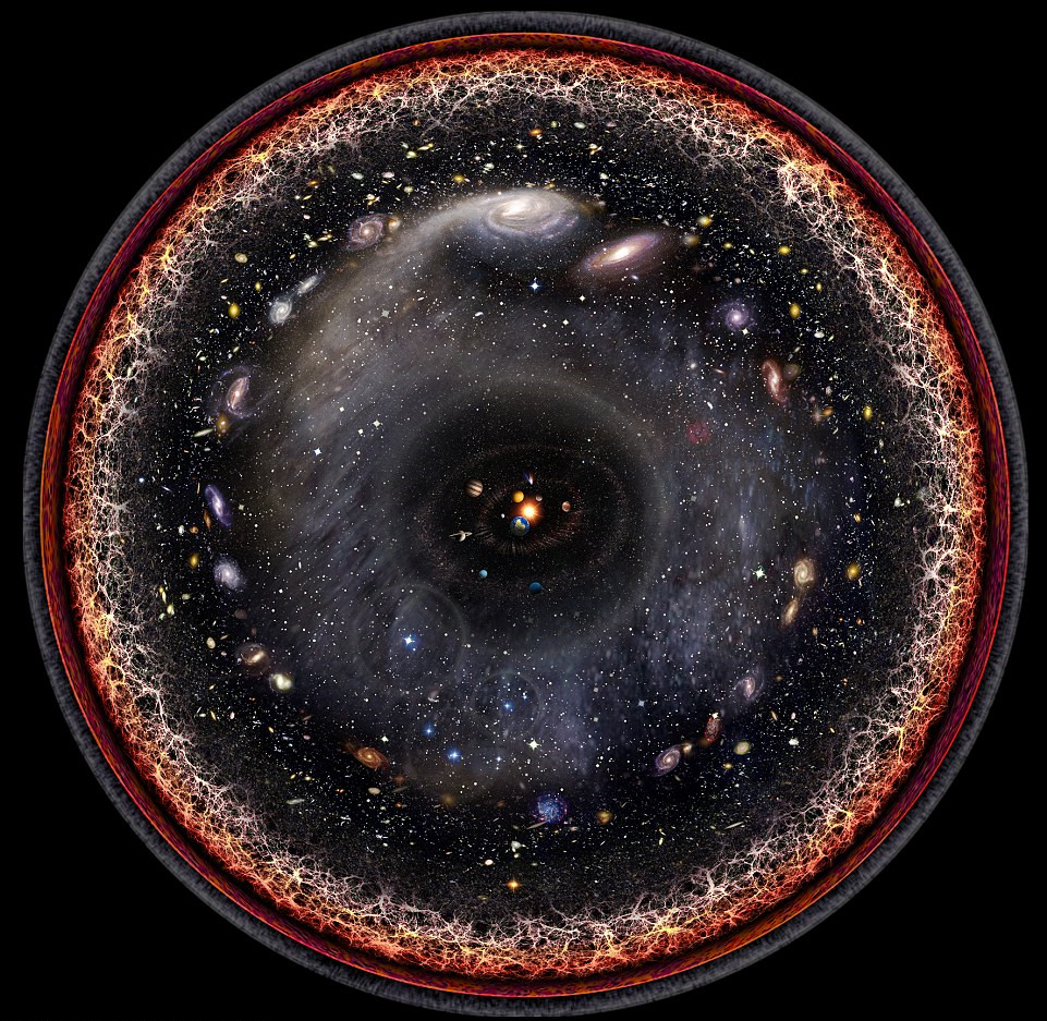 美国艺术家用一张图画出整个宇宙