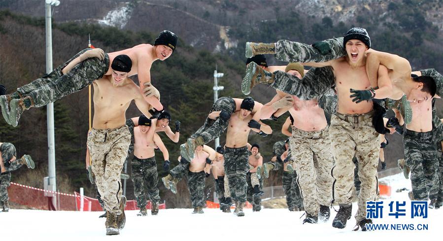（国际）（5）韩美举行极寒雪地联合训练